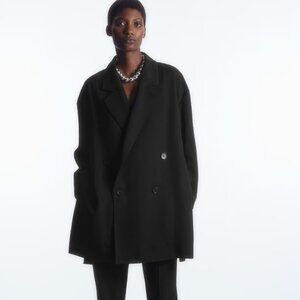 COS Oversized Draped Double Breasted Blazer – NEW